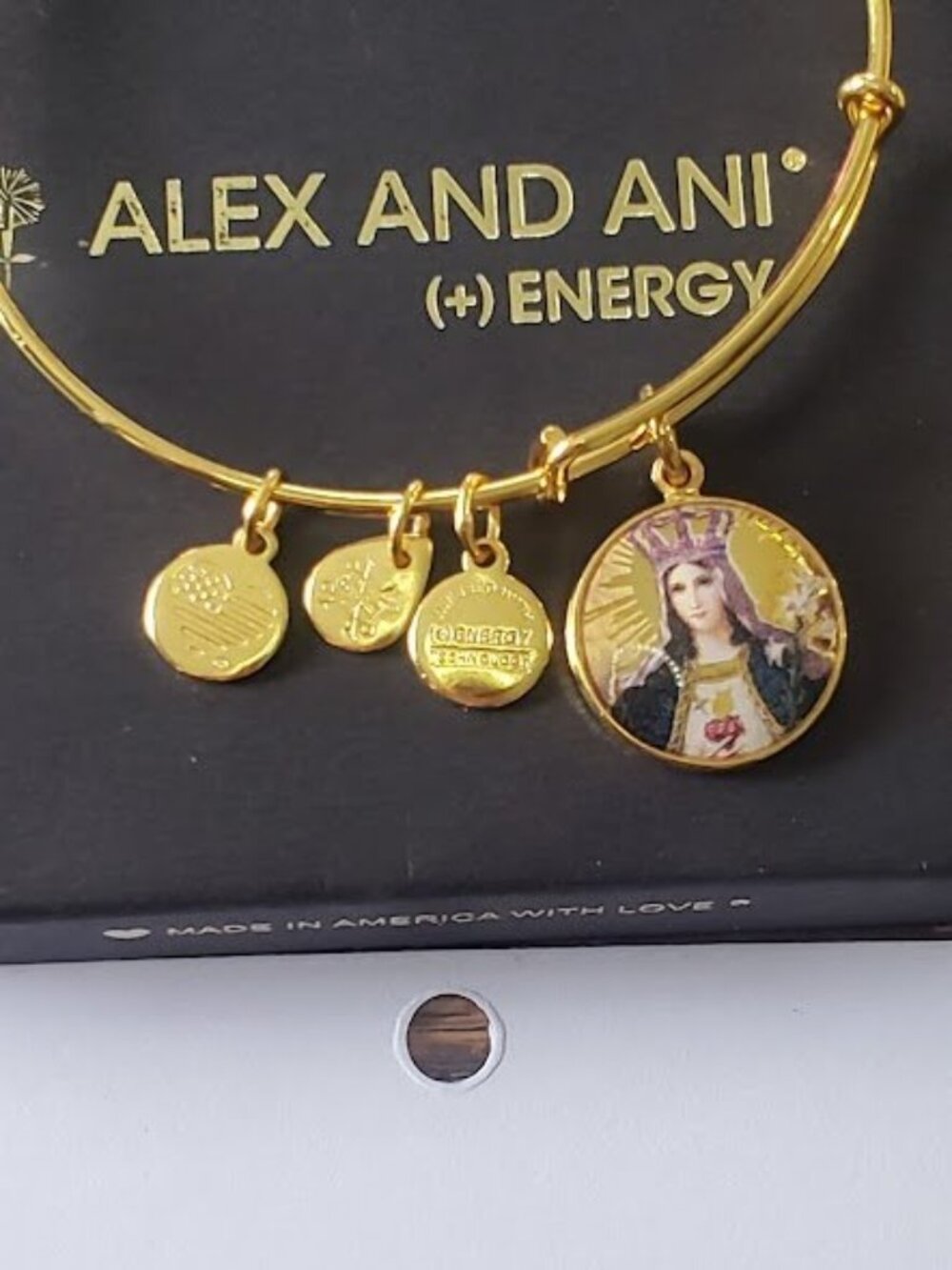 Alex and Ani Mother Mary Charm Bracelet